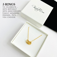 Five Gold Rings Necklace