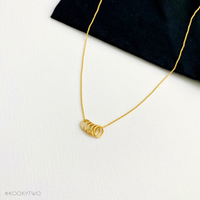 Five Gold Rings Necklace