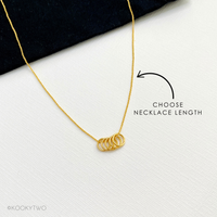Five Gold Rings Necklace