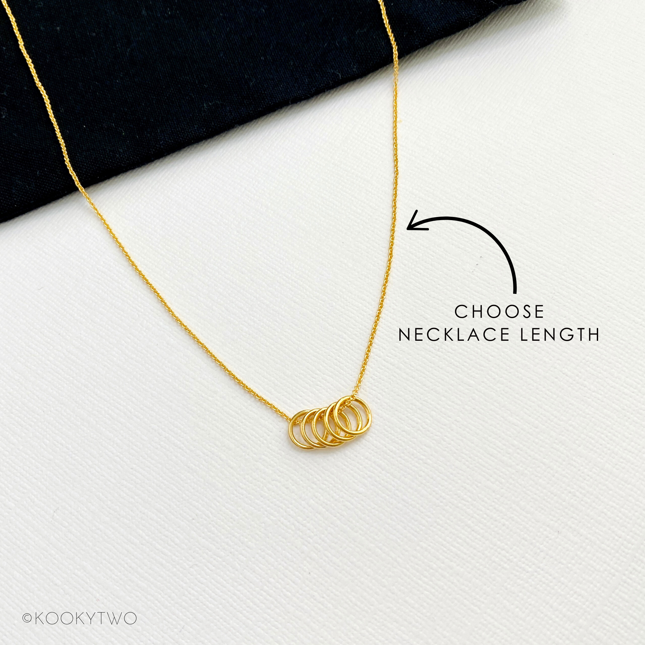 Five Gold Rings Necklace
