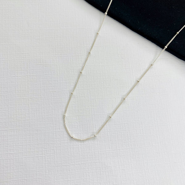 Sterling silver hot sale satellite chain