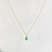Gold Chrysoprase Necklace - KookyTwo