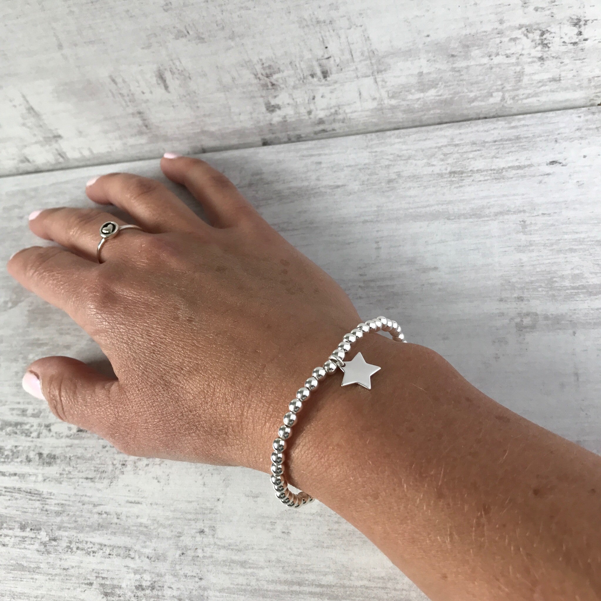 Silver Shiny Star Bracelet - KookyTwo