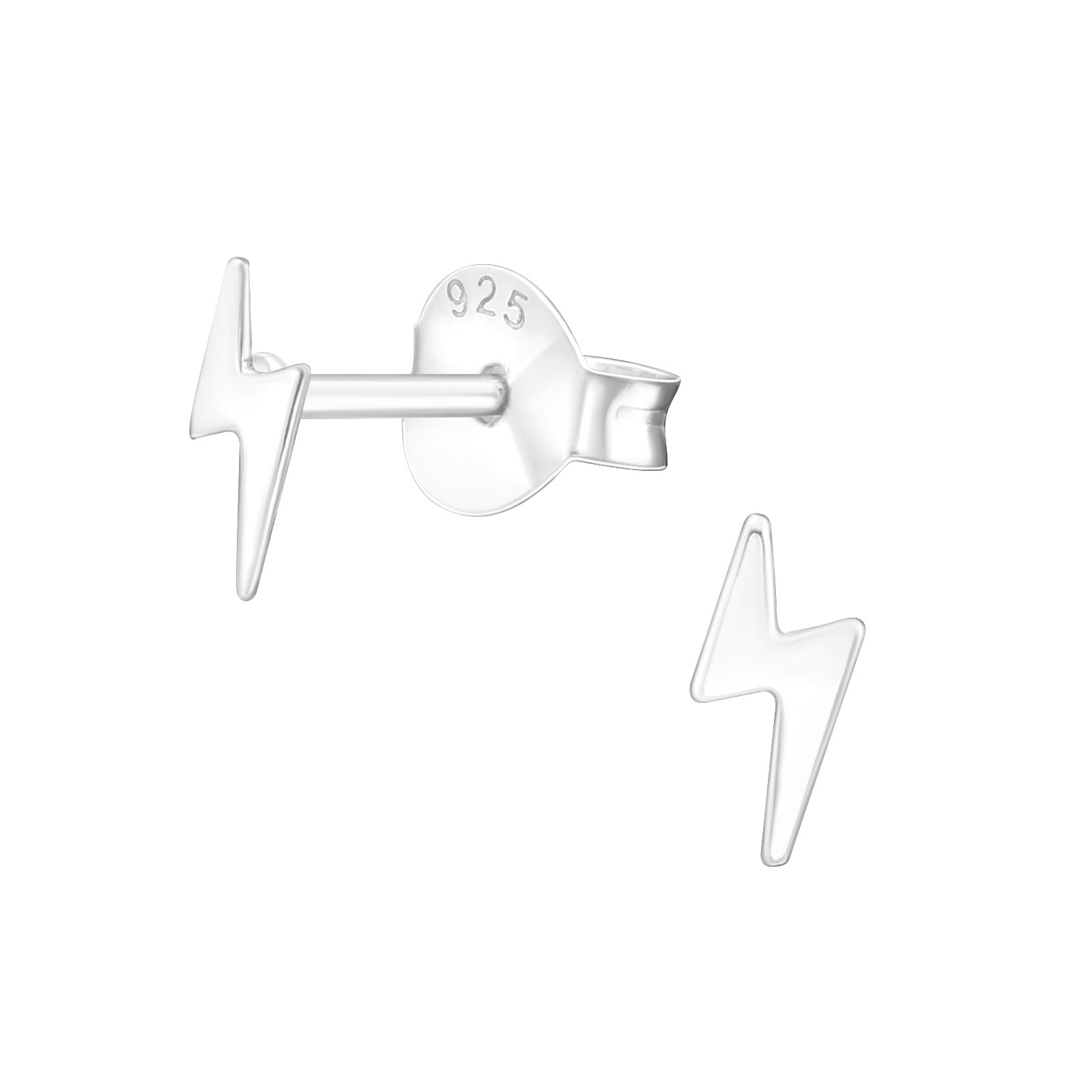 Rose Crystal & Lightning Bolt Earring Set