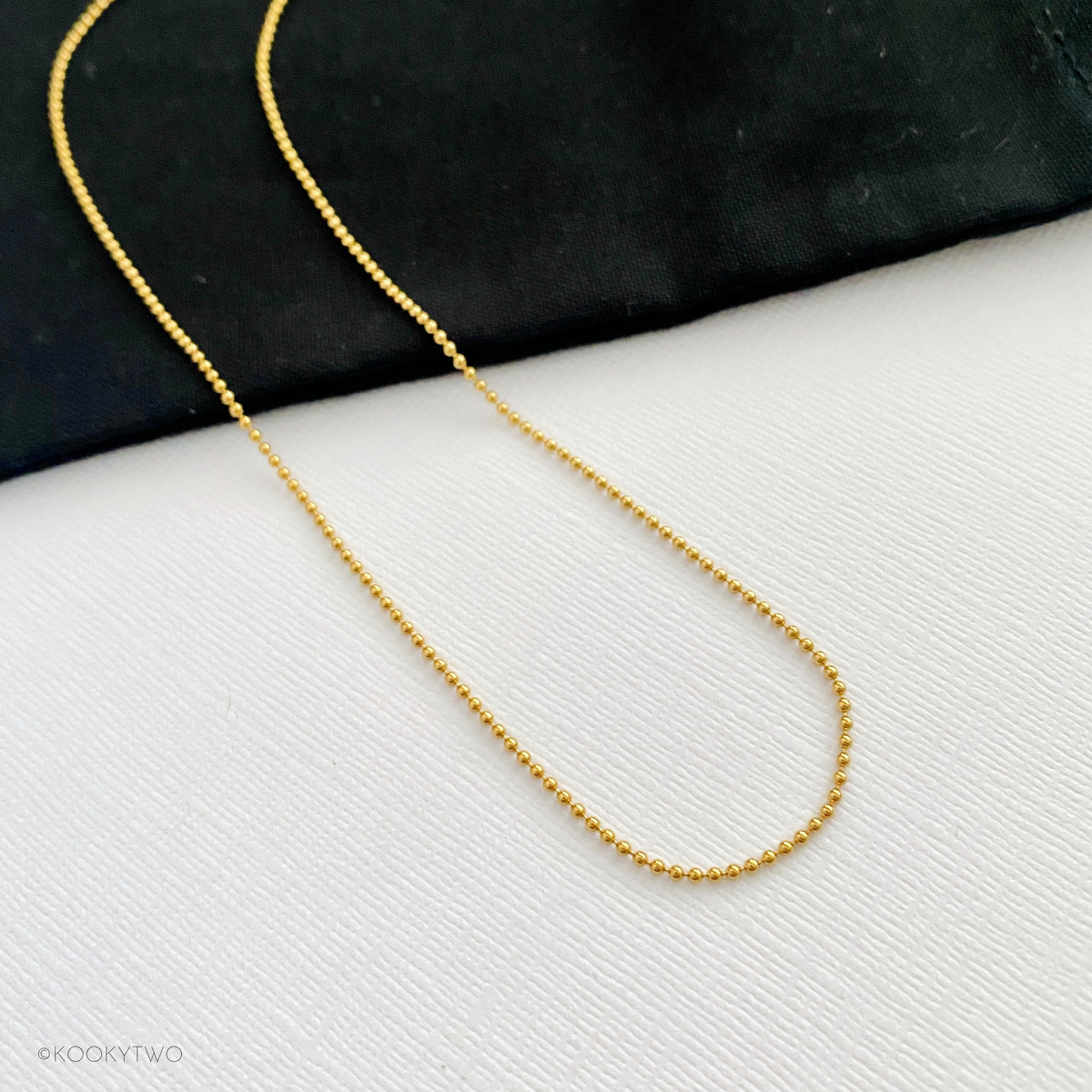 14K Gold Filled Ball Chain Necklace