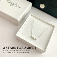 Silver Three Star Necklace