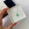 Silver Chrysoprase Necklace