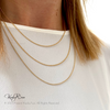 Everyday gold chain necklace in 14k gold filled. KookyTwo.