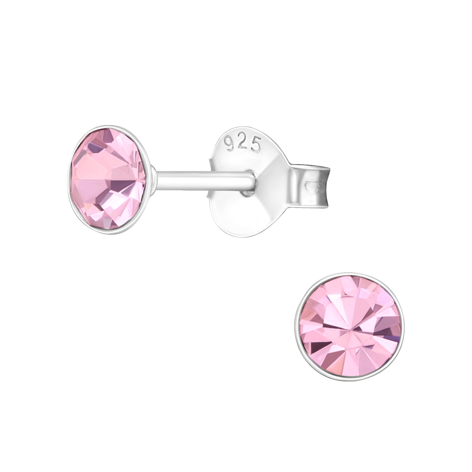 Buy Quality Timeless Snowflake Diamond Stud Earrings In 14k Rose Gold - Foto 12
