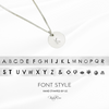 Silver Multi-Star Initial Necklace