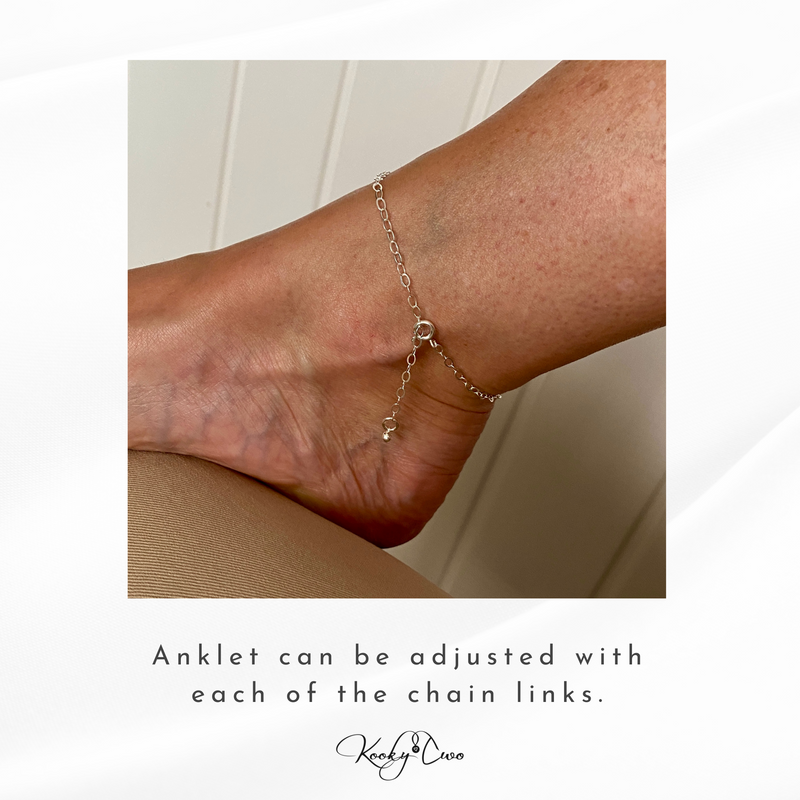 Sparkly sales ankle bracelet