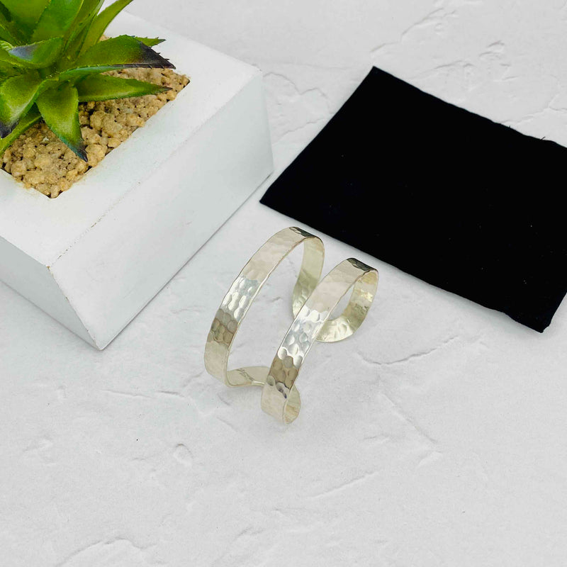 Silver Duo Bar Cuff Bangle