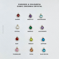 Silver Birthstone Bracelet