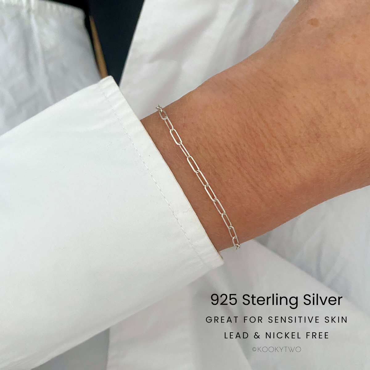 Minimalist Silver Chain Bracelet