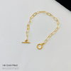 Toggle Bar Chain Bracelet in 14K Gold Filled. KookyTwo.
