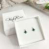 Christmas Tree Sparkly Stud Earrings