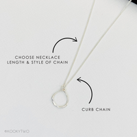 Silver Circle Necklace