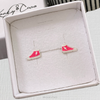 Pink Sneaker Stud Earrings