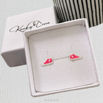 Pink Sneaker Stud Earrings