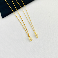 Gold Two Initial Necklace