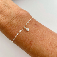 Silver Birthstone Bracelet