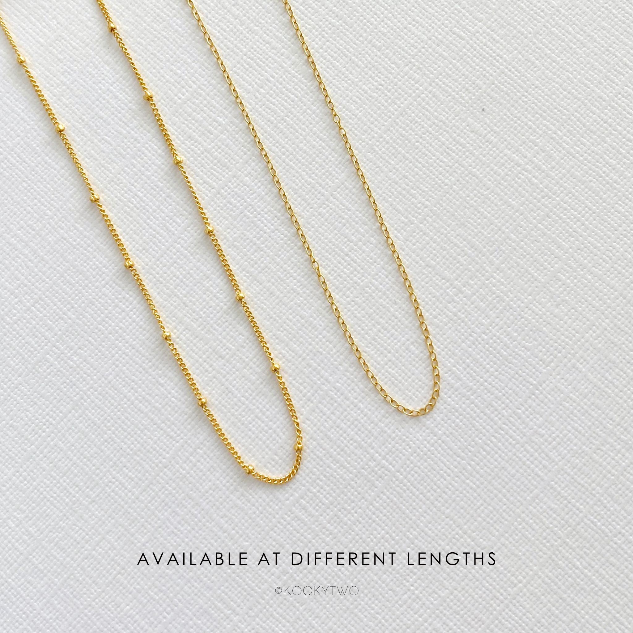 Gold Fine Chain Necklaces