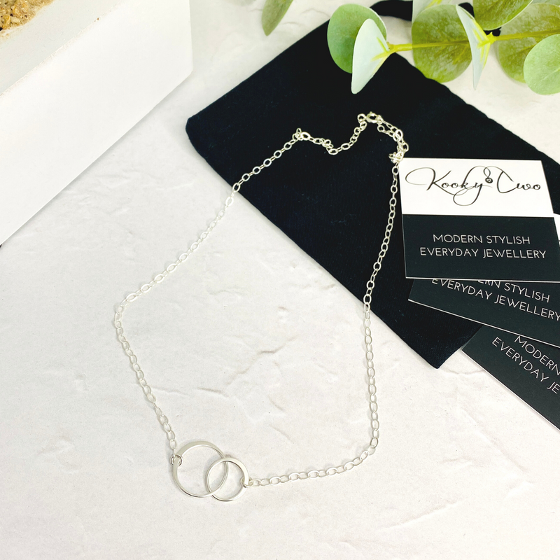 Silver Eternity Necklace - KookyTwo