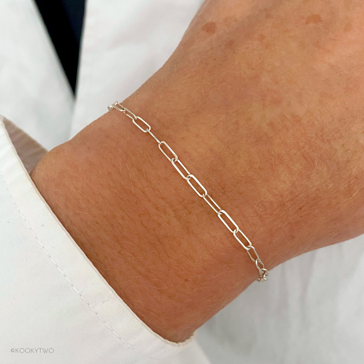 Minimalist Silver Chain Bracelet