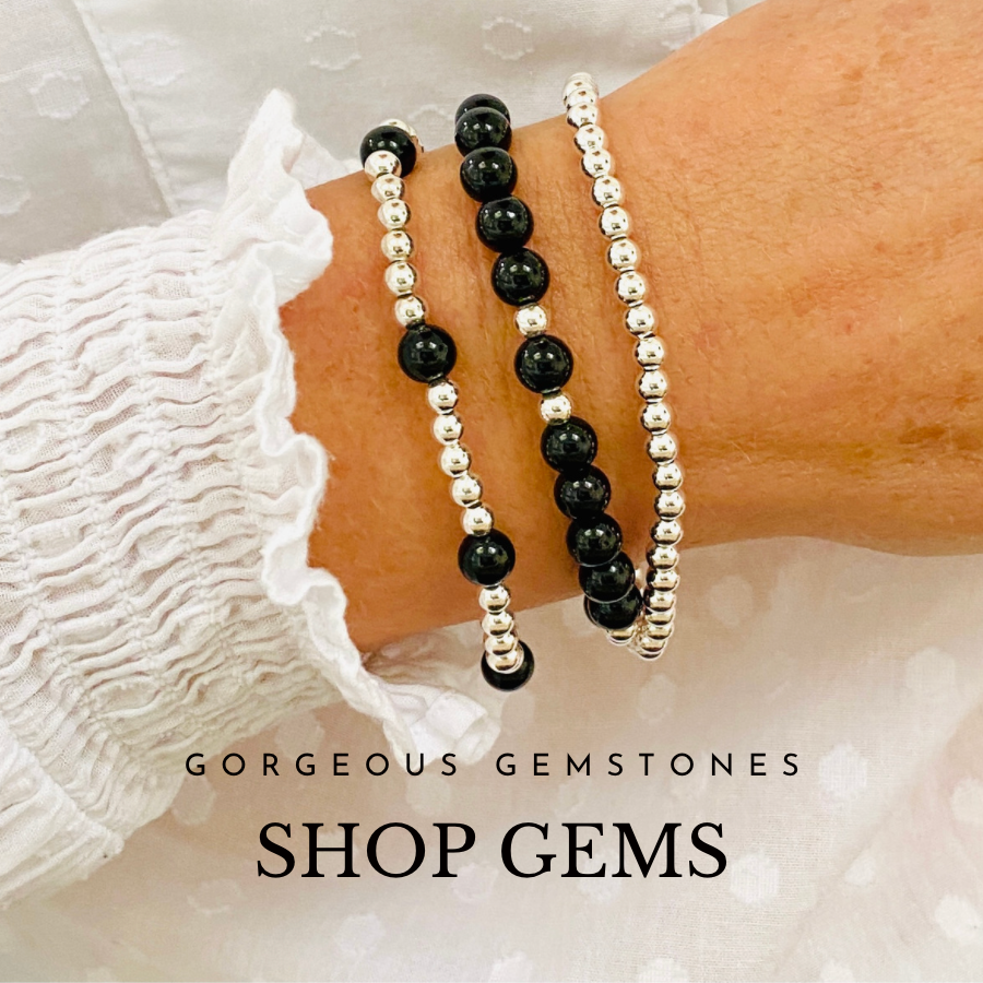 Handmade gemstone bracelets. Handmade sterling silver bracelets for women. Handmade sterling silver stretch bracelets. Ladies accessories.