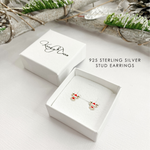 Colourful Reindeer Stud Earrings