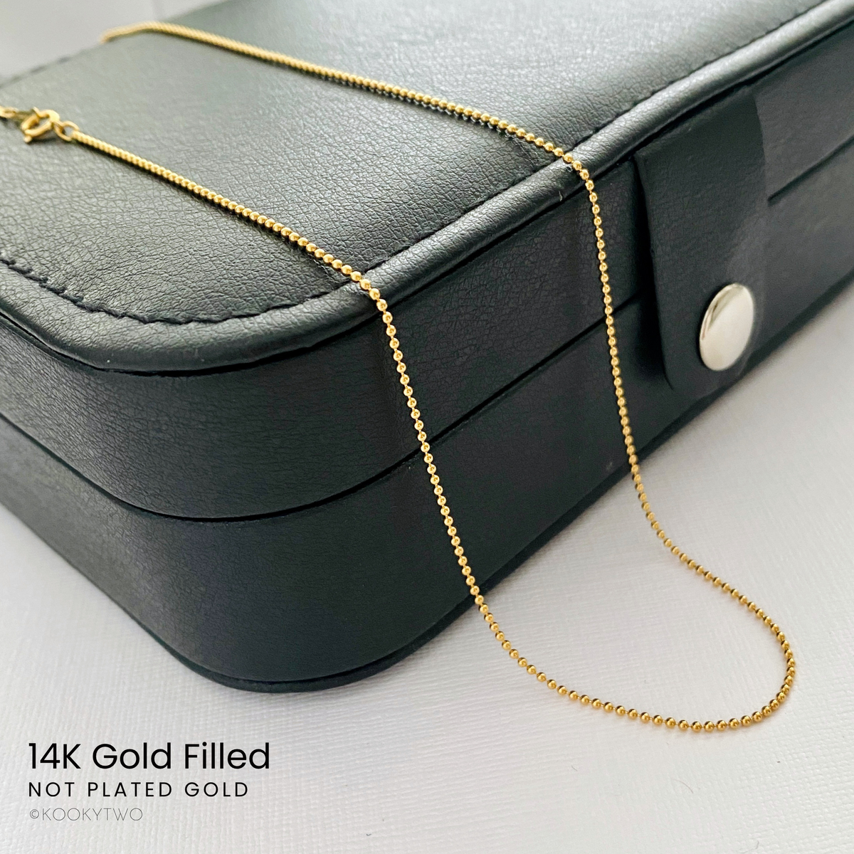 14K Gold Filled Ball Chain Necklace