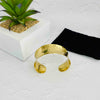 Gold Solid Cuff Bangle