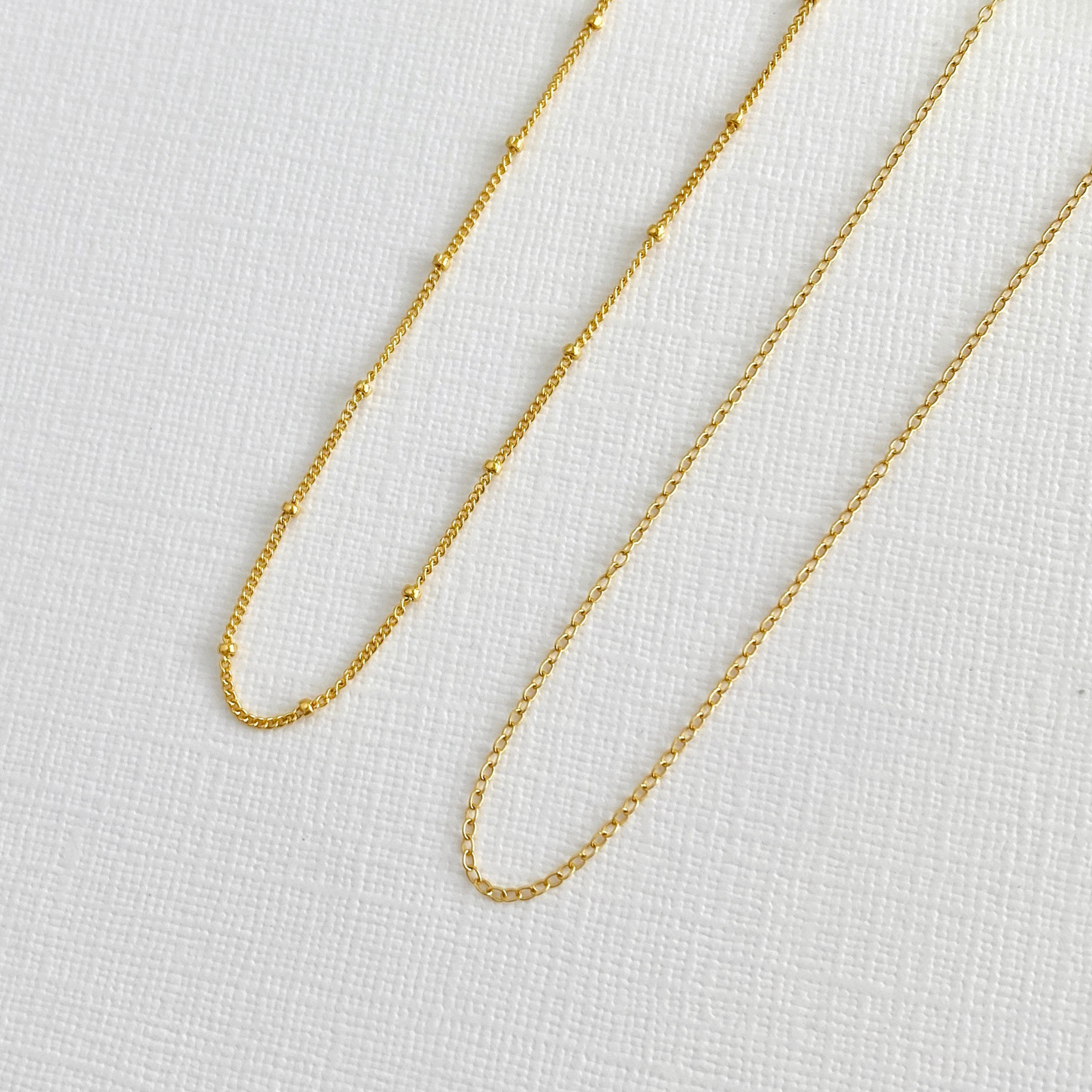 Gold Fine Chain Necklaces