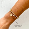 CORAL | Gold Disc Bracelet Stack