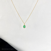 Gold Chrysoprase Necklace