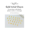 ADD ON - Initial Charm - Gold