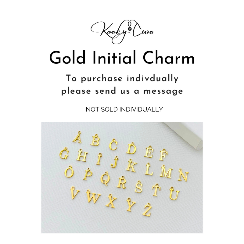 ADD ON - Initial Charm - Gold