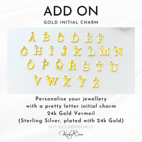 ADD ON - Initial Charm - Gold