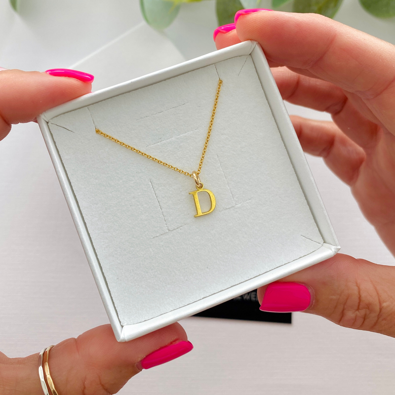 Gold Multi Letter Necklace Gold Multi Initial Necklace Personalised KookyTwo