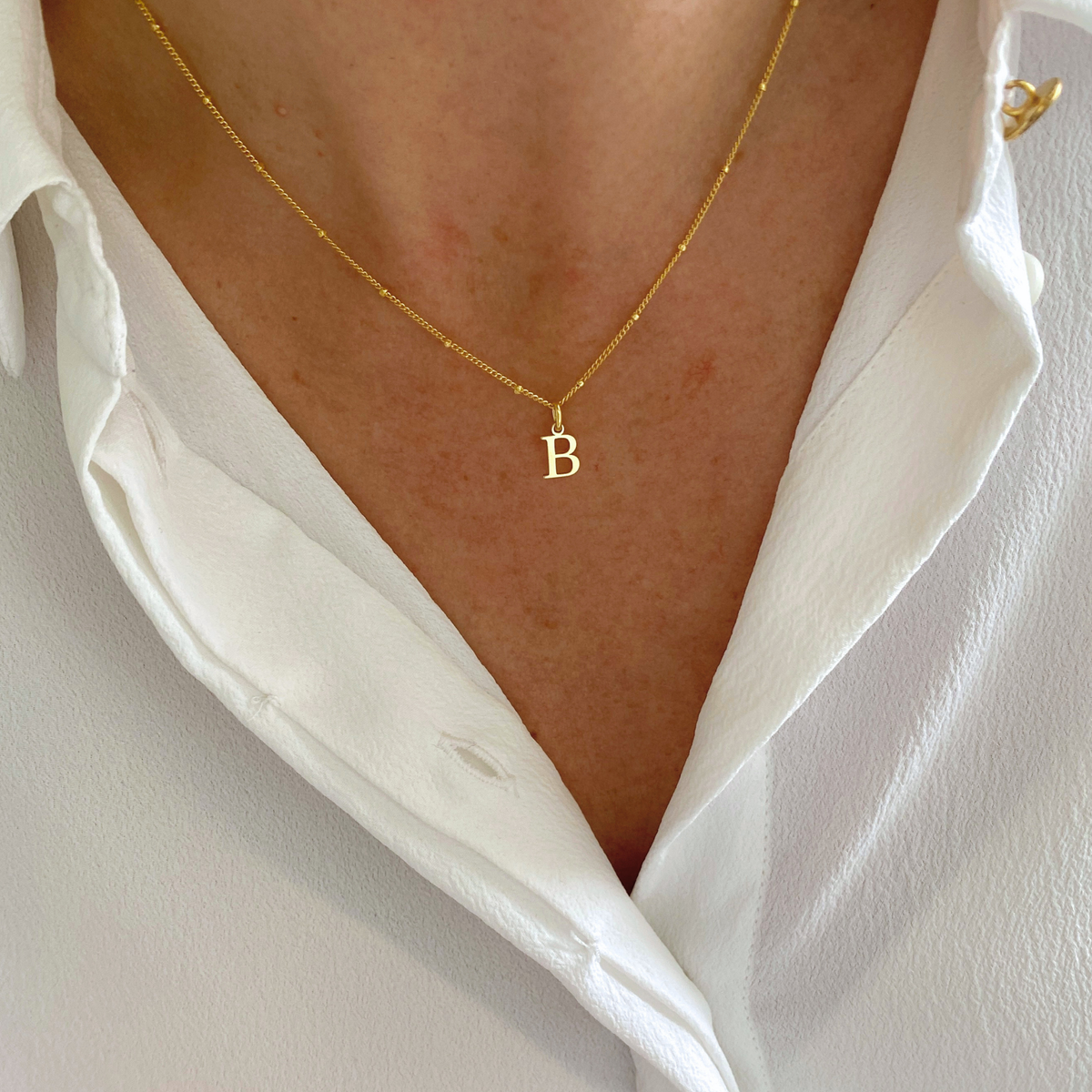 Gold Initial Necklace