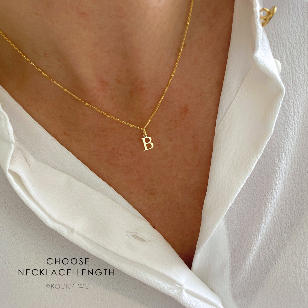 Gold Initial Necklace