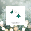 Christmas Tree Sparkly Stud Earrings