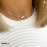 Silver Multi Heart Necklace