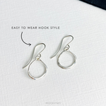 Silver Circle Earrings