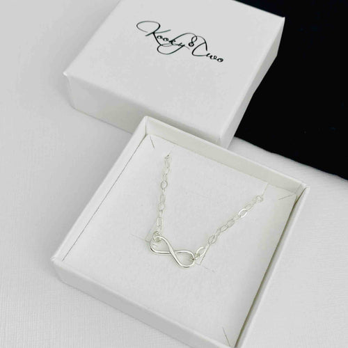 Silver Infinity Necklace - KookyTwo