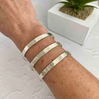 Silver Trio Bar Cuff Bangle