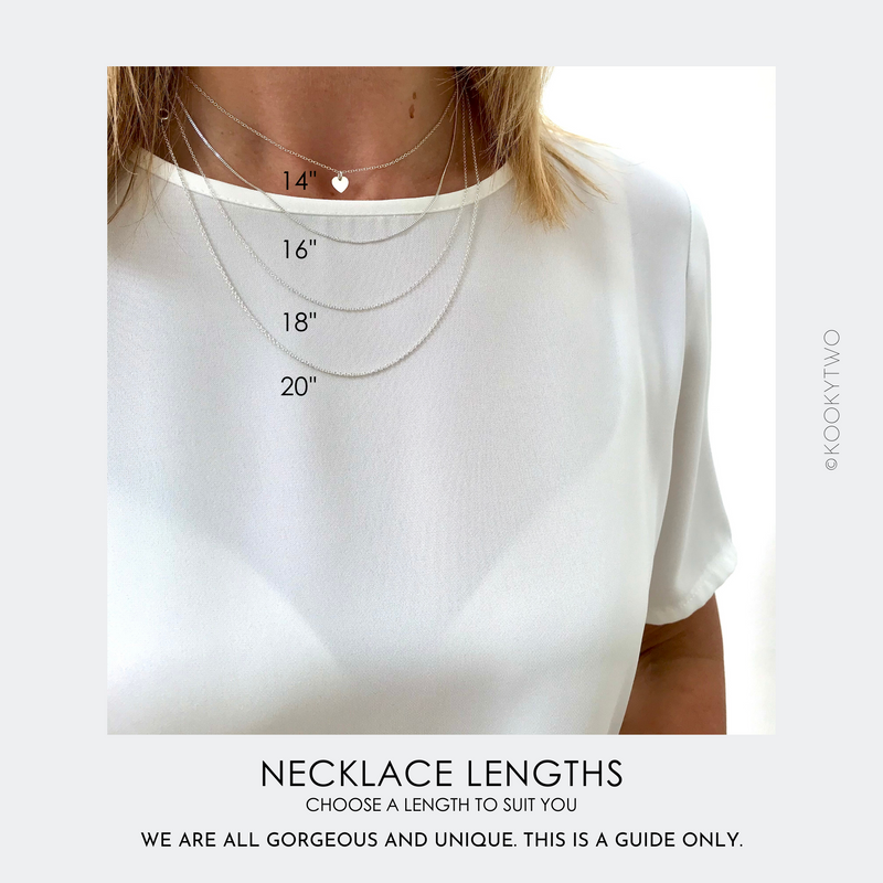 Silver Number Necklace