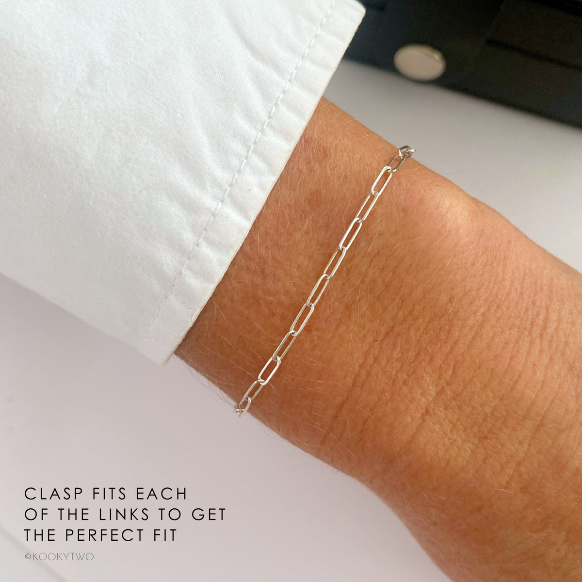 Minimalist Silver Chain Bracelet
