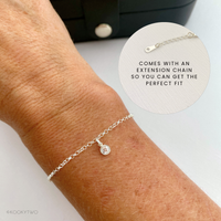 Silver Birthstone Bracelet