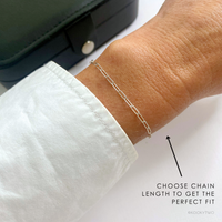 Minimalist Silver Chain Bracelet